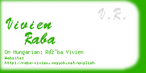 vivien raba business card